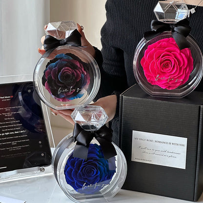 Getrocknete Rosen-Geschenk box für Weihnachten Neujahr Valentinstag